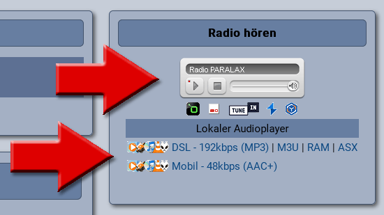 Radiostream-Links